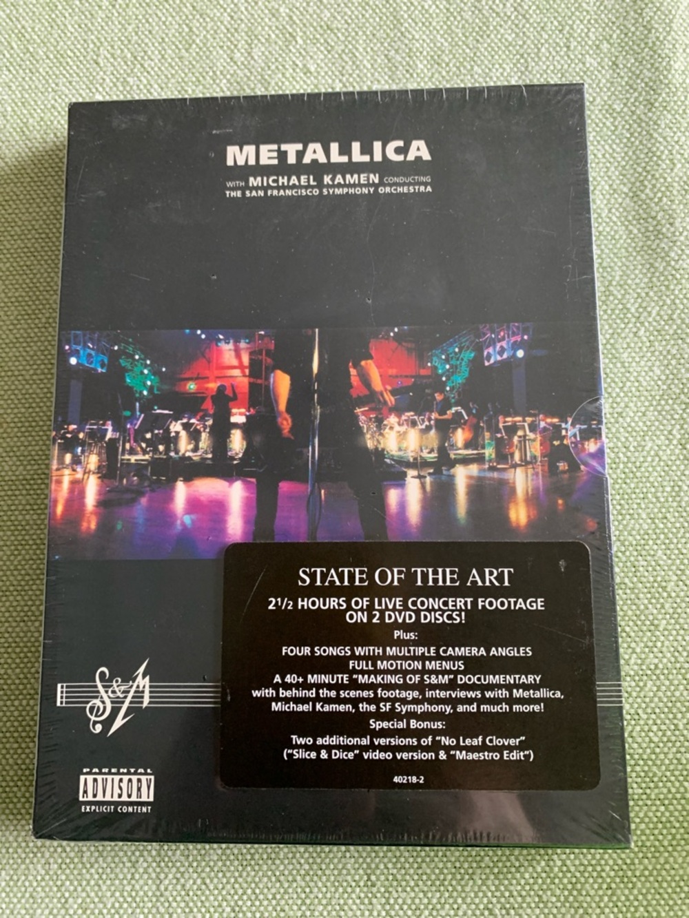 Metallica S&M Live Concert 2-DVD Set - Black with Multicolor Artwork